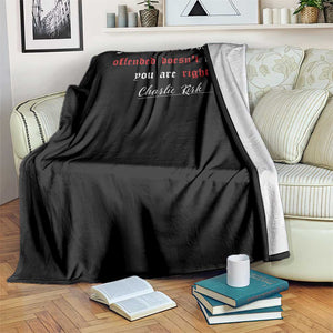 Charlie Kirk Throw Blanket True Patriot Tribute Freedom Conservative Supporter TS10 Print Your Wear