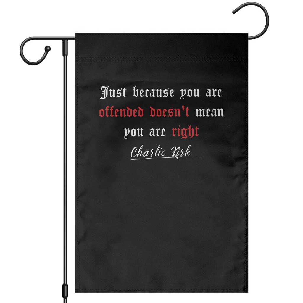 Charlie Kirk Garden Flag True Patriot Tribute Freedom Conservative Supporter TS10 Black Print Your Wear