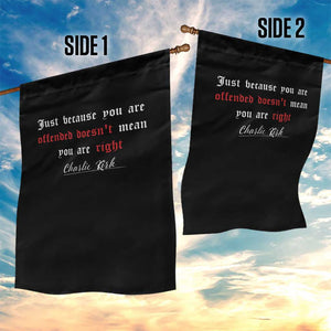 Charlie Kirk Garden Flag True Patriot Tribute Freedom Conservative Supporter TS10 Print Your Wear