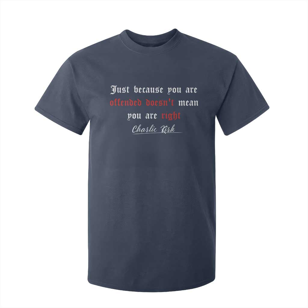 Charlie Kirk T Shirt For Kid True Patriot Tribute Freedom Conservative Supporter TS10 Navy Print Your Wear