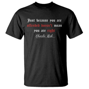 Charlie Kirk T Shirt True Patriot Tribute Freedom Conservative Supporter TS10 Black Print Your Wear