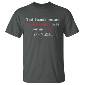 Charlie Kirk T Shirt True Patriot Tribute Freedom Conservative Supporter TS10 Dark Heather Print Your Wear