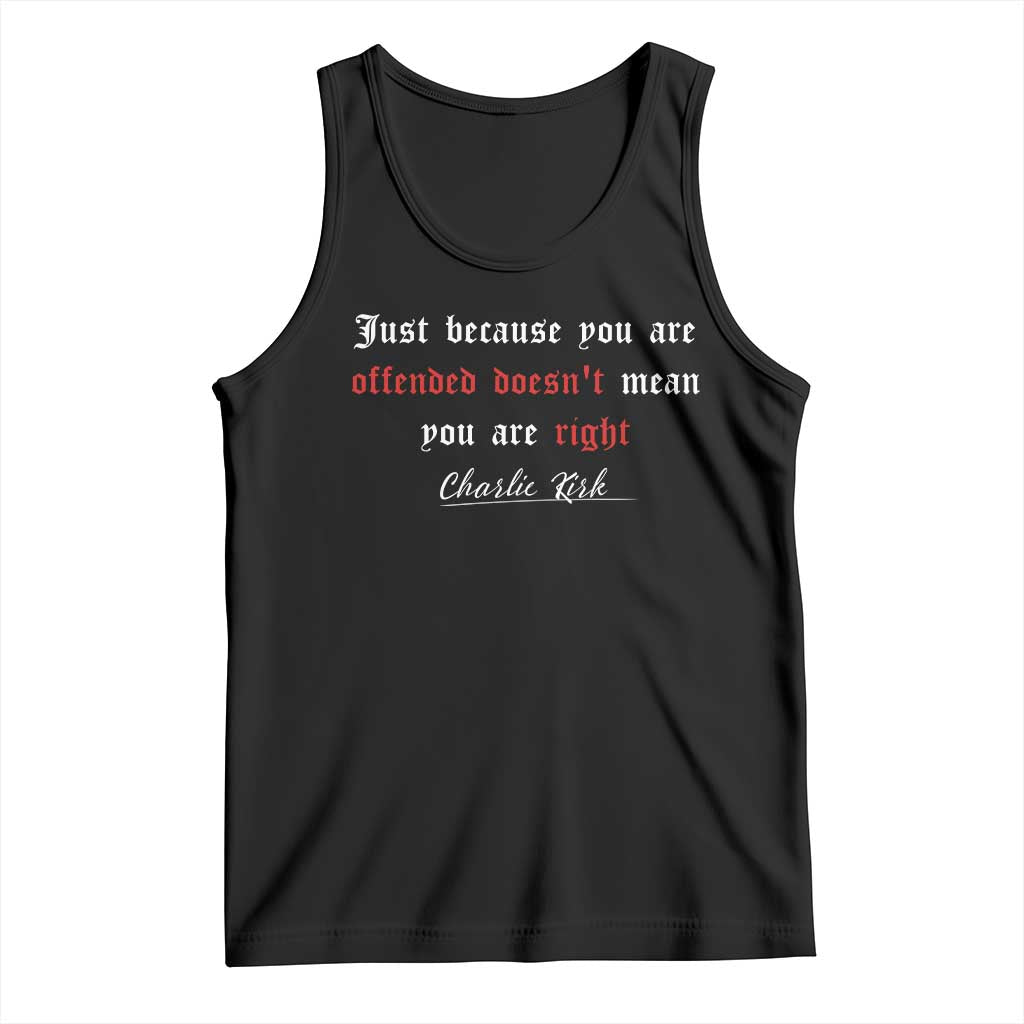 Charlie Kirk Tank Top True Patriot Tribute Freedom Conservative Supporter TS10 Black Print Your Wear
