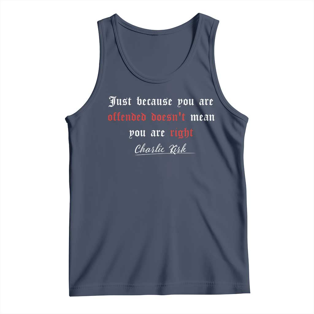 Charlie Kirk Tank Top True Patriot Tribute Freedom Conservative Supporter TS10 Navy Print Your Wear