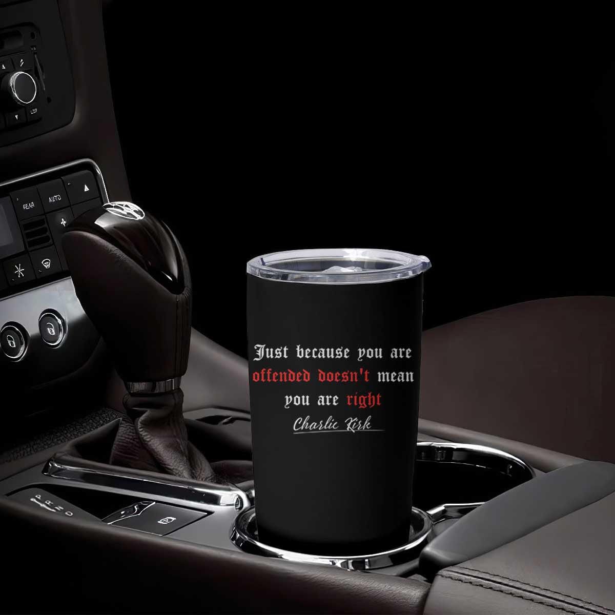Charlie Kirk Tumbler Cup True Patriot Tribute Freedom Conservative Supporter TS10 Print Your Wear