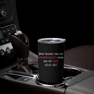Charlie Kirk Tumbler Cup True Patriot Tribute Freedom Conservative Supporter TS10 Print Your Wear