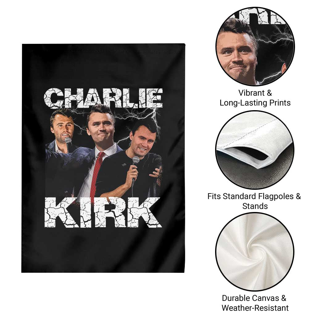Charlie Kirk Garden Flag Freedom Speech A True Patriot Tribute Bootleg TS10 Print Your Wear