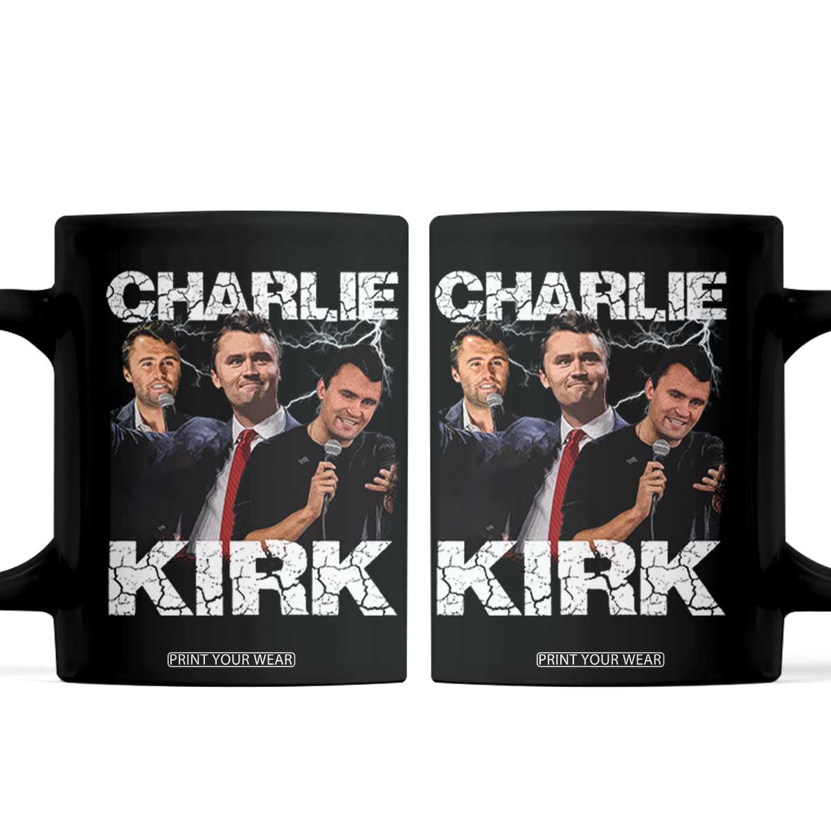 Charlie Kirk Coffee Mug Freedom Speech A True Patriot Tribute Bootleg TS10 Black Print Your Wear