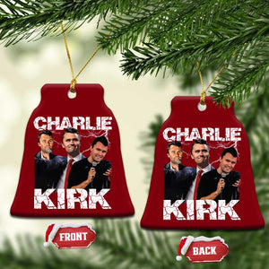 Charlie Kirk Ceramic Ornament Freedom Speech A True Patriot Tribute Bootleg TS10 Print Your Wear