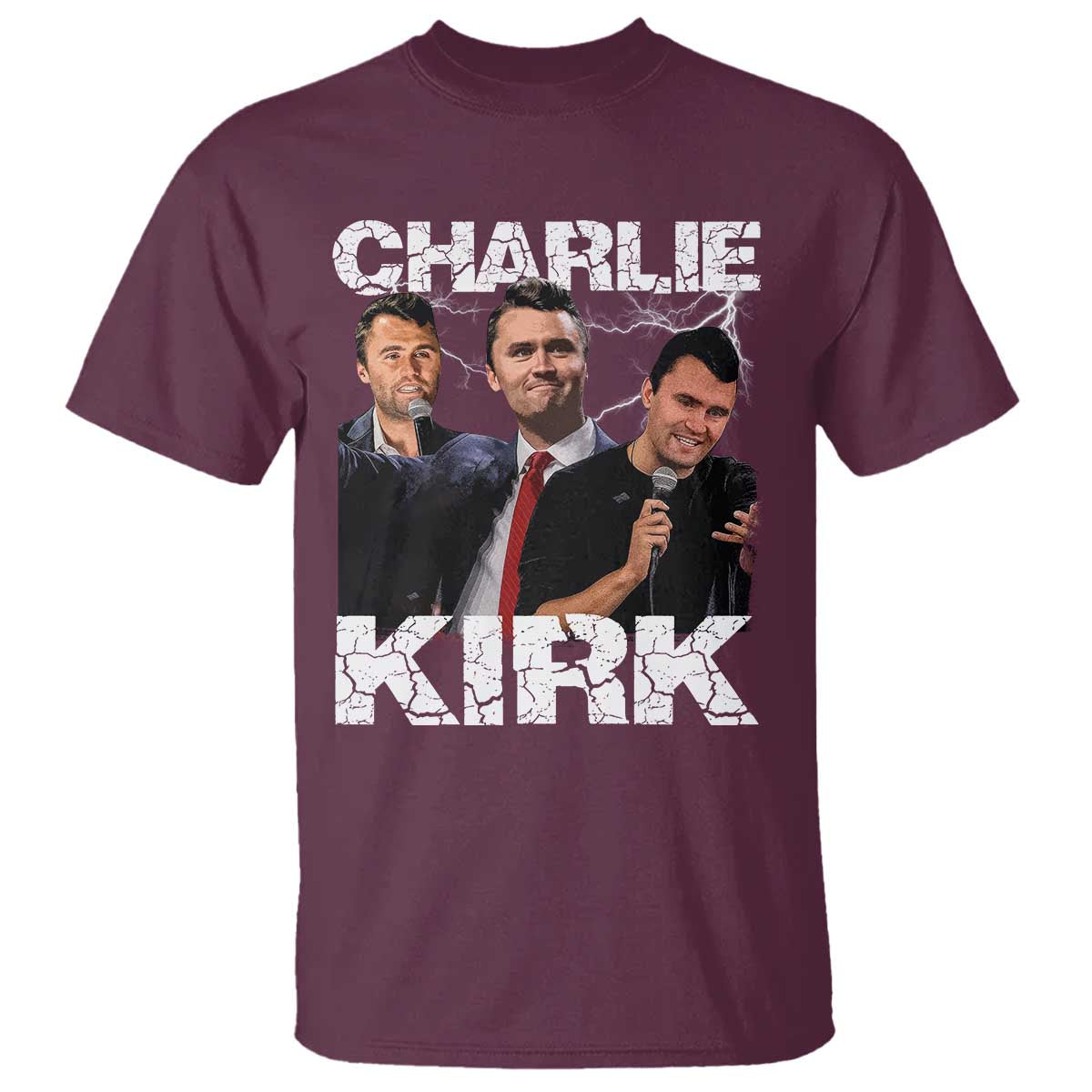 Charlie Kirk T Shirt Freedom Speech A True Patriot Tribute Bootleg TS10 Maroon Print Your Wear