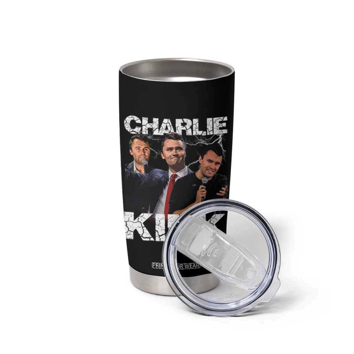 Charlie Kirk Tumbler Cup Freedom Speech A True Patriot Tribute Bootleg TS10 Print Your Wear