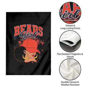 CFB Girl Garden Flag Sports Fan Team Spirit Black Girls TS10 Print Your Wear