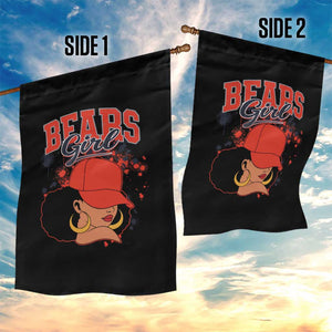 CFB Girl Garden Flag Sports Fan Team Spirit Black Girls TS10 Print Your Wear