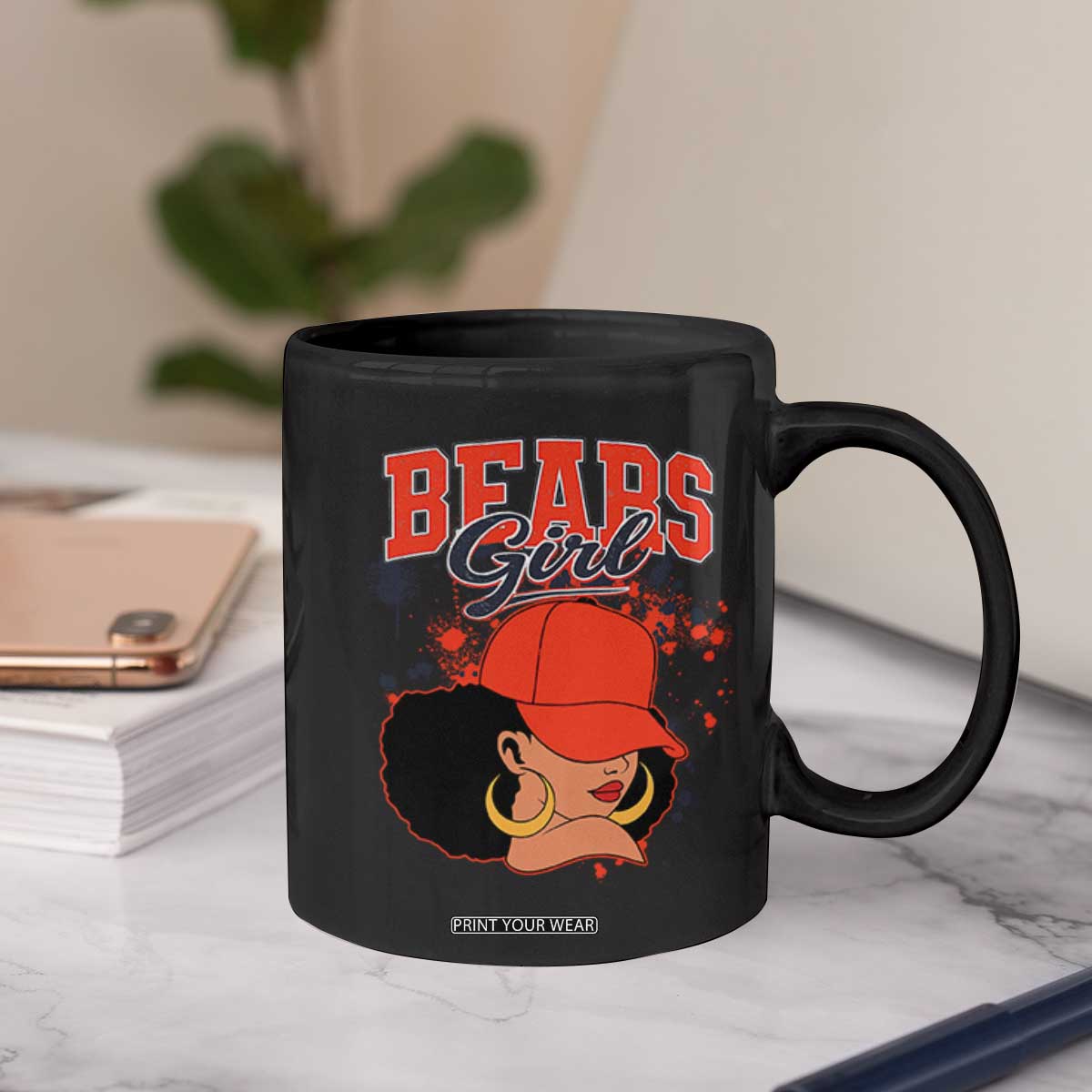 CFB Girl Coffee Mug Sports Fan Team Spirit Black Girls TS10 Print Your Wear