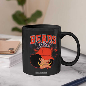 Bears Girl Coffee Mug Sports Fan Team Spirit Black Girls TS10 Print Your Wear