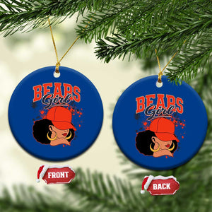 Bears Girl Ceramic Ornament Sports Fan Team Spirit Black Girls TS10 1pc Blue Print Your Wear