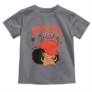 CFB Girl Toddler T Shirt Sports Fan Team Spirit Black Girls TS10 Charcoal Print Your Wear