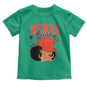 CFB Girl Toddler T Shirt Sports Fan Team Spirit Black Girls TS10 Irish Green Print Your Wear