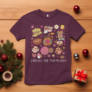 Mexican Christmas Pregnancy Announcement T Shirt Cookies For Two Please Xmas Maternity Gift TS10 Maroon Print Your Wear