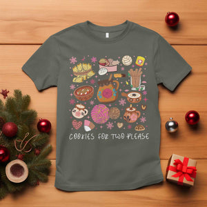 Mexican Christmas Pregnancy Announcement T Shirt Cookies For Two Please Xmas Maternity Gift TS10 Military Green Print Your Wear
