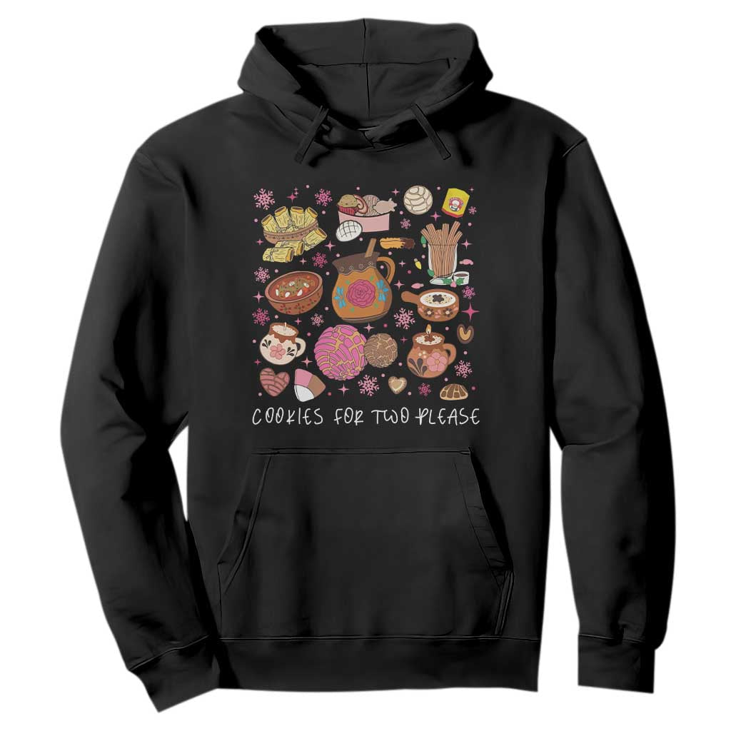 Mexican Christmas Pregnancy Announcement Hoodie Cookies For Two Please Xmas Maternity Gift TS10 Black Print Your Wear