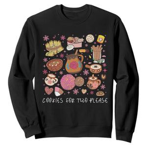 Mexican Christmas Pregnancy Announcement Sweatshirt Cookies For Two Please Xmas Maternity Gift TS10 Black Print Your Wear