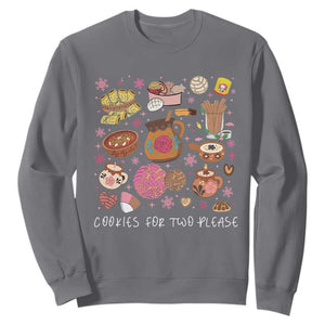Mexican Christmas Pregnancy Announcement Sweatshirt Cookies For Two Please Xmas Maternity Gift TS10 Charcoal Print Your Wear