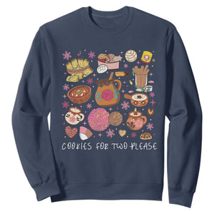 Mexican Christmas Pregnancy Announcement Sweatshirt Cookies For Two Please Xmas Maternity Gift TS10 Navy Print Your Wear