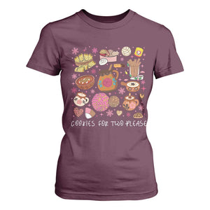 Mexican Christmas Pregnancy Announcement T Shirt For Women Cookies For Two Please Xmas Maternity Gift TS10 Maroon Print Your Wear