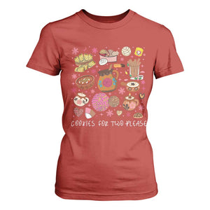 Mexican Christmas Pregnancy Announcement T Shirt For Women Cookies For Two Please Xmas Maternity Gift TS10 Red Print Your Wear