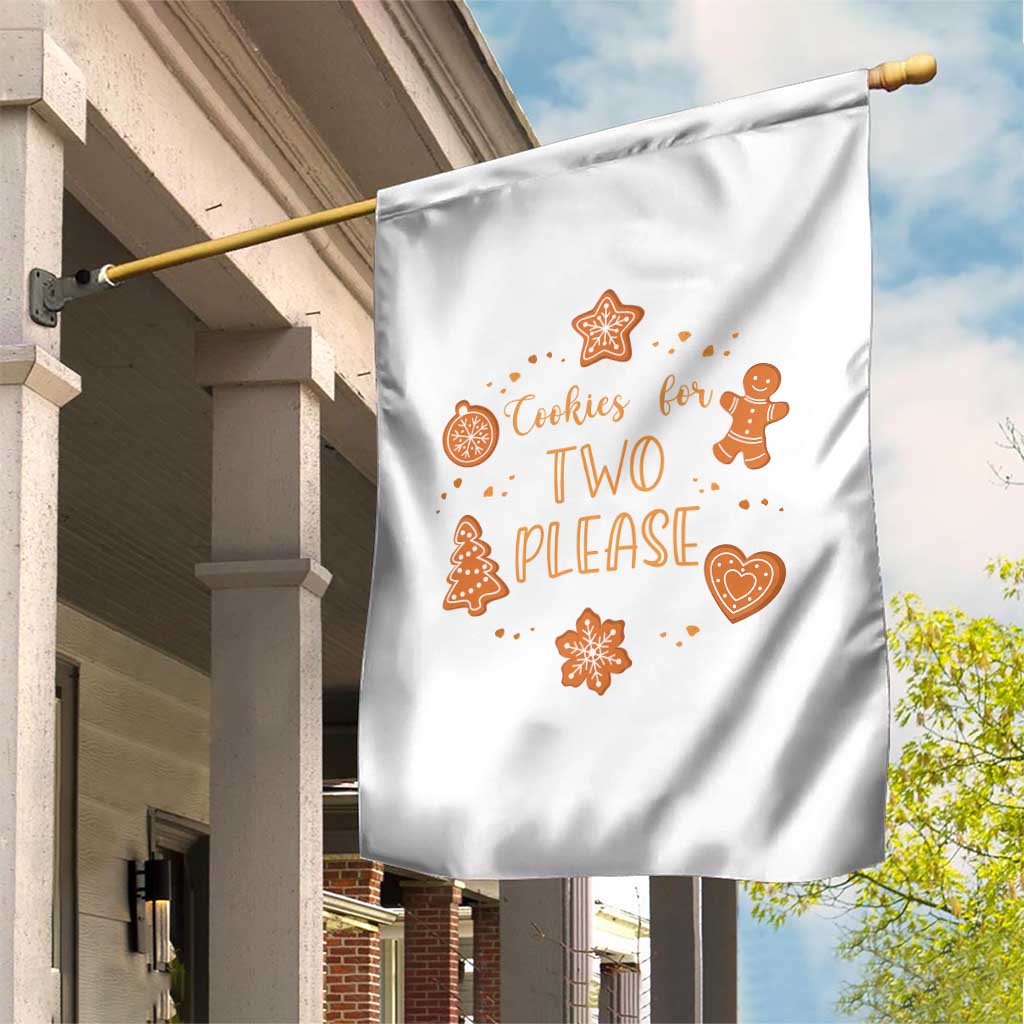 Christmas Pregnant Garden Flag Cookies For Two Please Pregnancy Announcement TS10 Print Your Wear