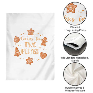 Christmas Pregnant Garden Flag Cookies For Two Please Pregnancy Announcement TS10 Print Your Wear