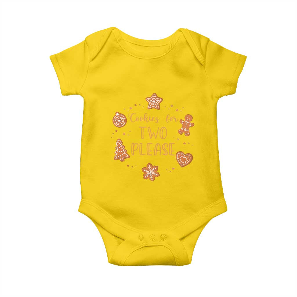 Christmas Pregnant Baby Onesie Cookies For Two Please Pregnancy Announcement TS10 Daisy Print Your Wear
