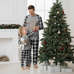 Xmas Pregnant Plaid Pajama Set Cookies For Two Please Pregnancy Announcement TS10 White Plaid Print Your Wear