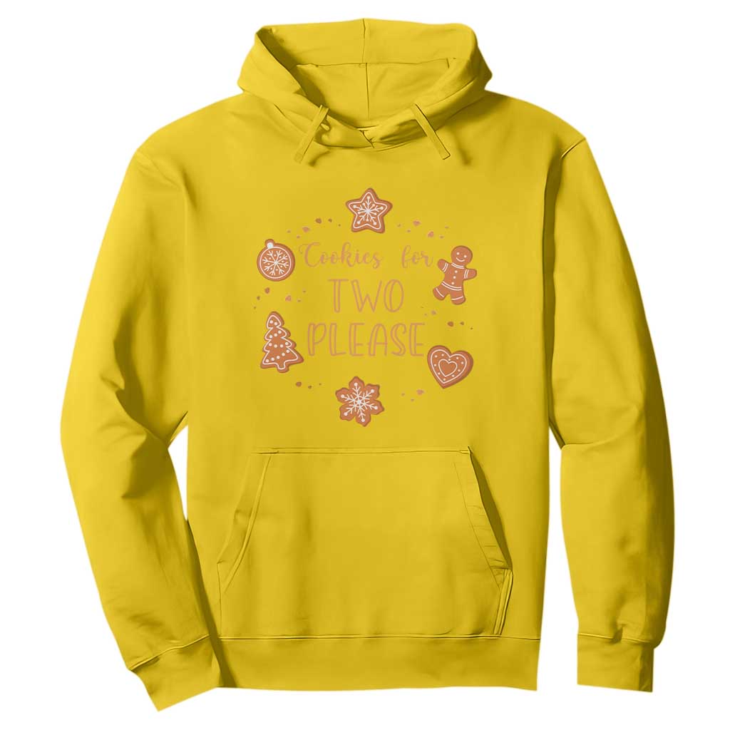 Christmas Pregnant Hoodie Cookies For Two Please Pregnancy Announcement TS10 Daisy Print Your Wear