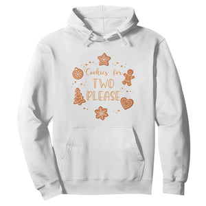Christmas Pregnant Hoodie Cookies For Two Please Pregnancy Announcement TS10 White Print Your Wear