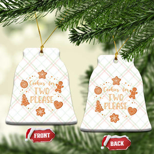 Christmas Pregnant Ceramic Ornament Cookies For Two Please Pregnancy Announcement TS10 Print Your Wear
