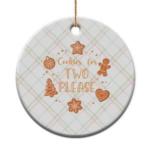 Christmas Pregnant Ceramic Ornament Cookies For Two Please Pregnancy Announcement TS10 1pc Christmas Plaid Print Your Wear