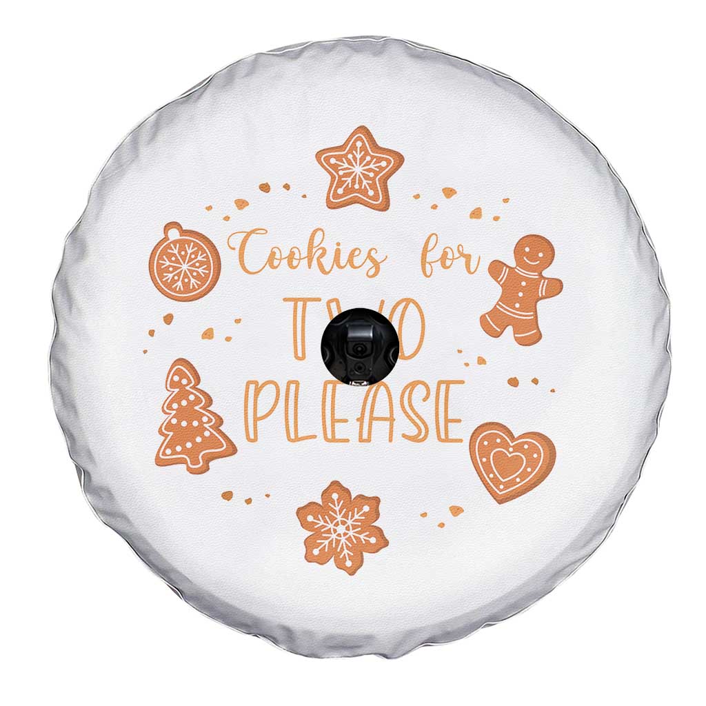 Christmas Pregnant Spare Tire Cover Cookies For Two Please Pregnancy Announcement TS10 Print Your Wear