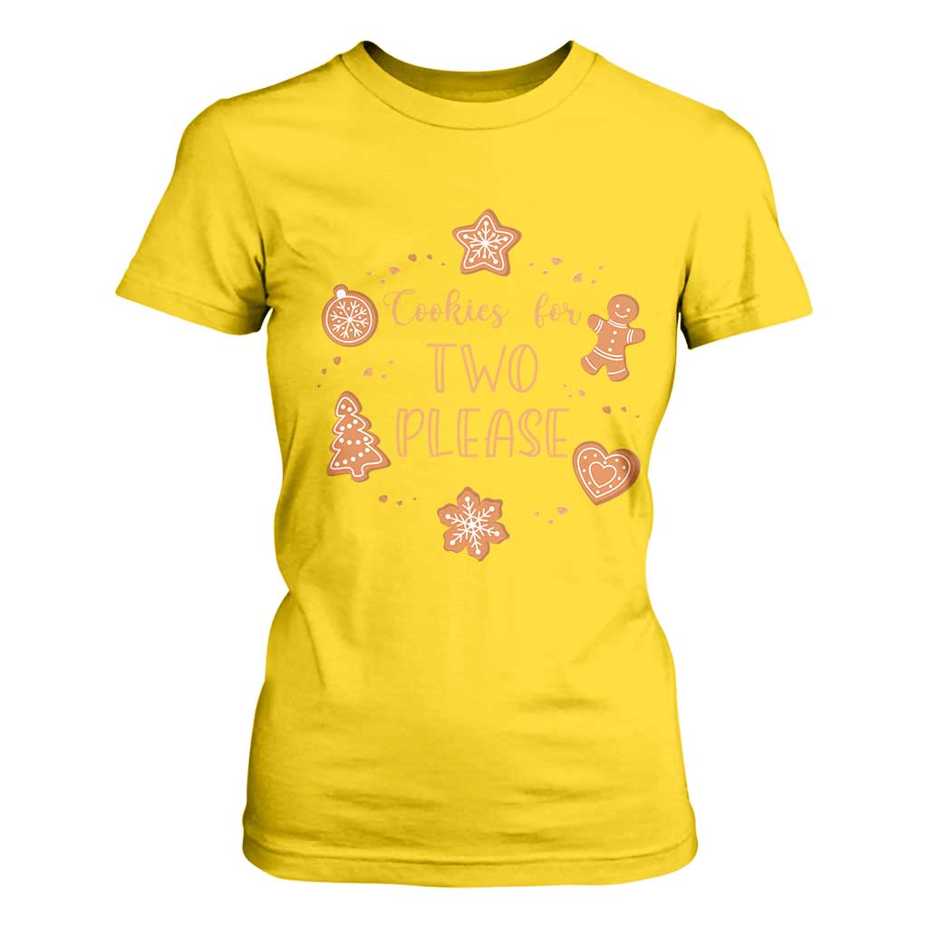 Christmas Pregnant T Shirt For Women Cookies For Two Please Pregnancy Announcement TS10 Daisy Print Your Wear