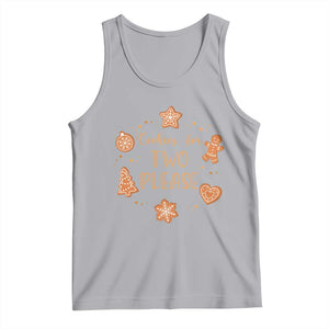 Christmas Pregnant Tank Top Cookies For Two Please Pregnancy Announcement TS10 Athletic Heather Print Your Wear