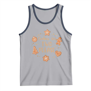 Christmas Pregnant Tank Top Cookies For Two Please Pregnancy Announcement TS10 Athletic Heather Navy Print Your Wear