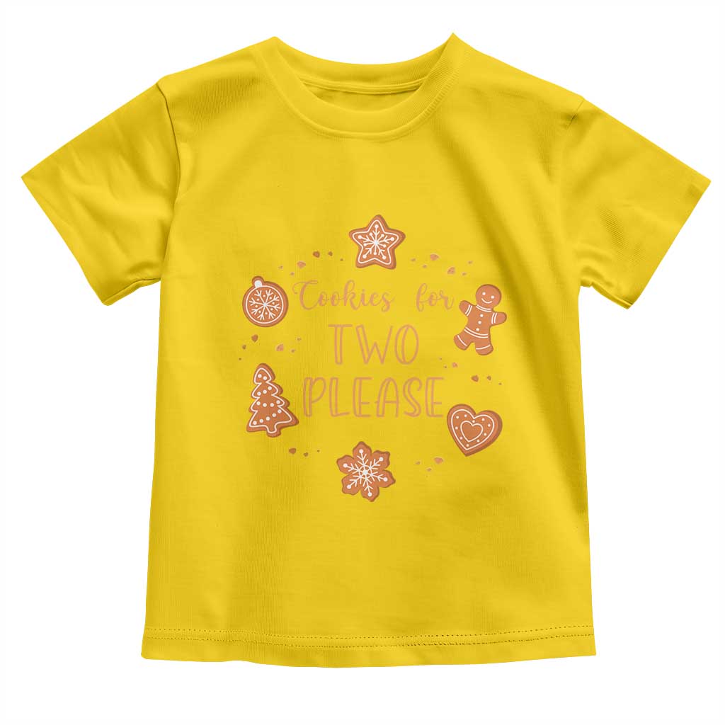 Christmas Pregnant Toddler T Shirt Cookies For Two Please Pregnancy Announcement TS10 Daisy Print Your Wear