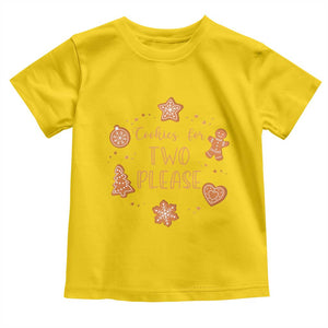 Christmas Pregnant Toddler T Shirt Cookies For Two Please Pregnancy Announcement TS10 Daisy Print Your Wear