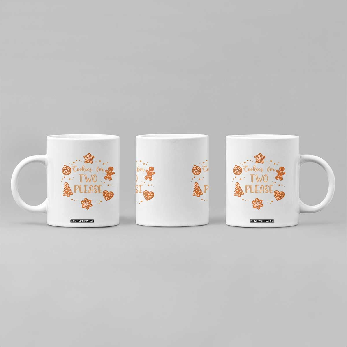 Christmas Pregnant Coffee Mug Cookies For Two Please Pregnancy Announcement TS10 Print Your Wear