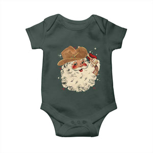 Christmas Cowboy Baby Onesie Santa Claus Merry Xmas Vintage 90s Western Country TS10 Print Your Wear