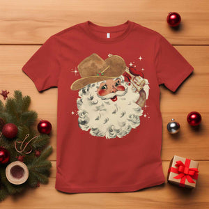 Christmas Cowboy T Shirt Santa Claus Merry Xmas Vintage 90s Western Country TS10 Red Print Your Wear