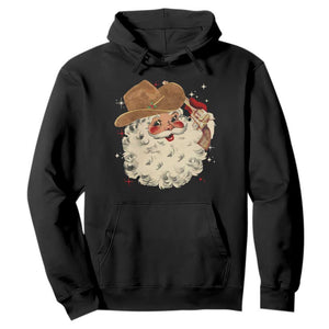 Christmas Cowboy Hoodie Santa Claus Merry Xmas Vintage 90s Western Country TS10 Black Print Your Wear