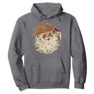 Christmas Cowboy Hoodie Santa Claus Merry Xmas Vintage 90s Western Country TS10 Charcoal Print Your Wear