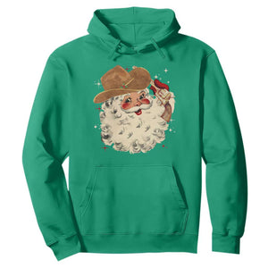 Christmas Cowboy Hoodie Santa Claus Merry Xmas Vintage 90s Western Country TS10 Irish Green Print Your Wear